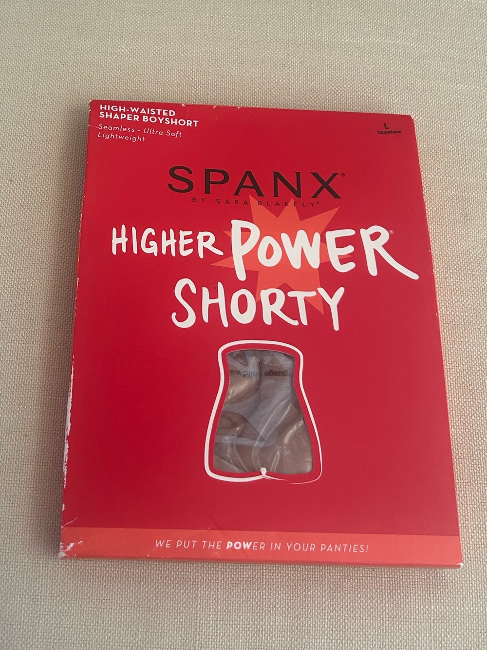 New in Package SPANX High-waisted Shapewear Shorty Boyshort Size Large